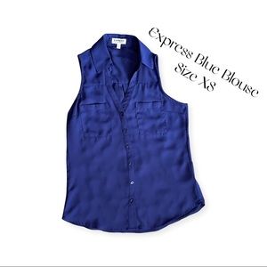 Express Blue Tank Blouse